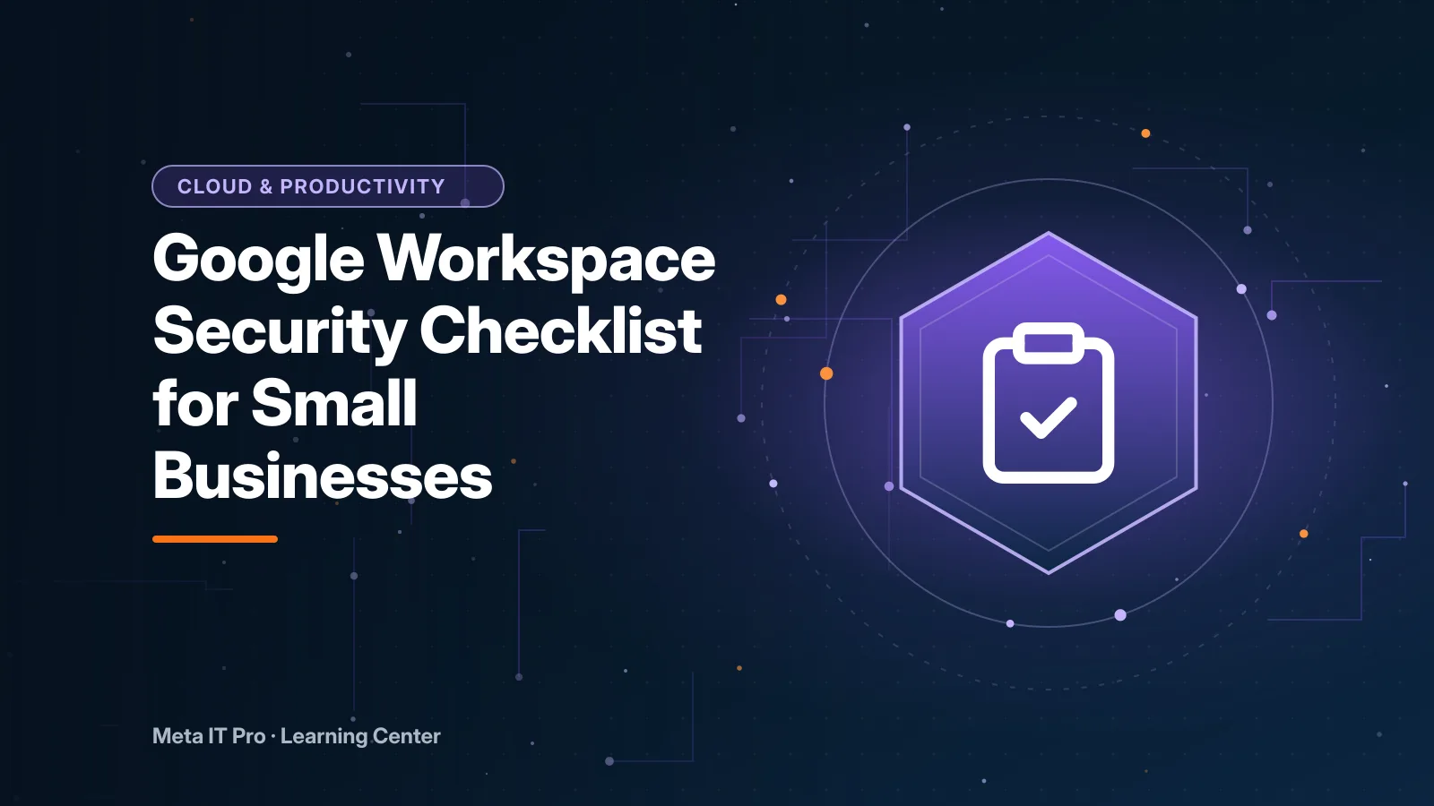 Google Workspace Security Checklist for Small Businesses — Cloud & Collaboration illustration from Meta IT Pro
