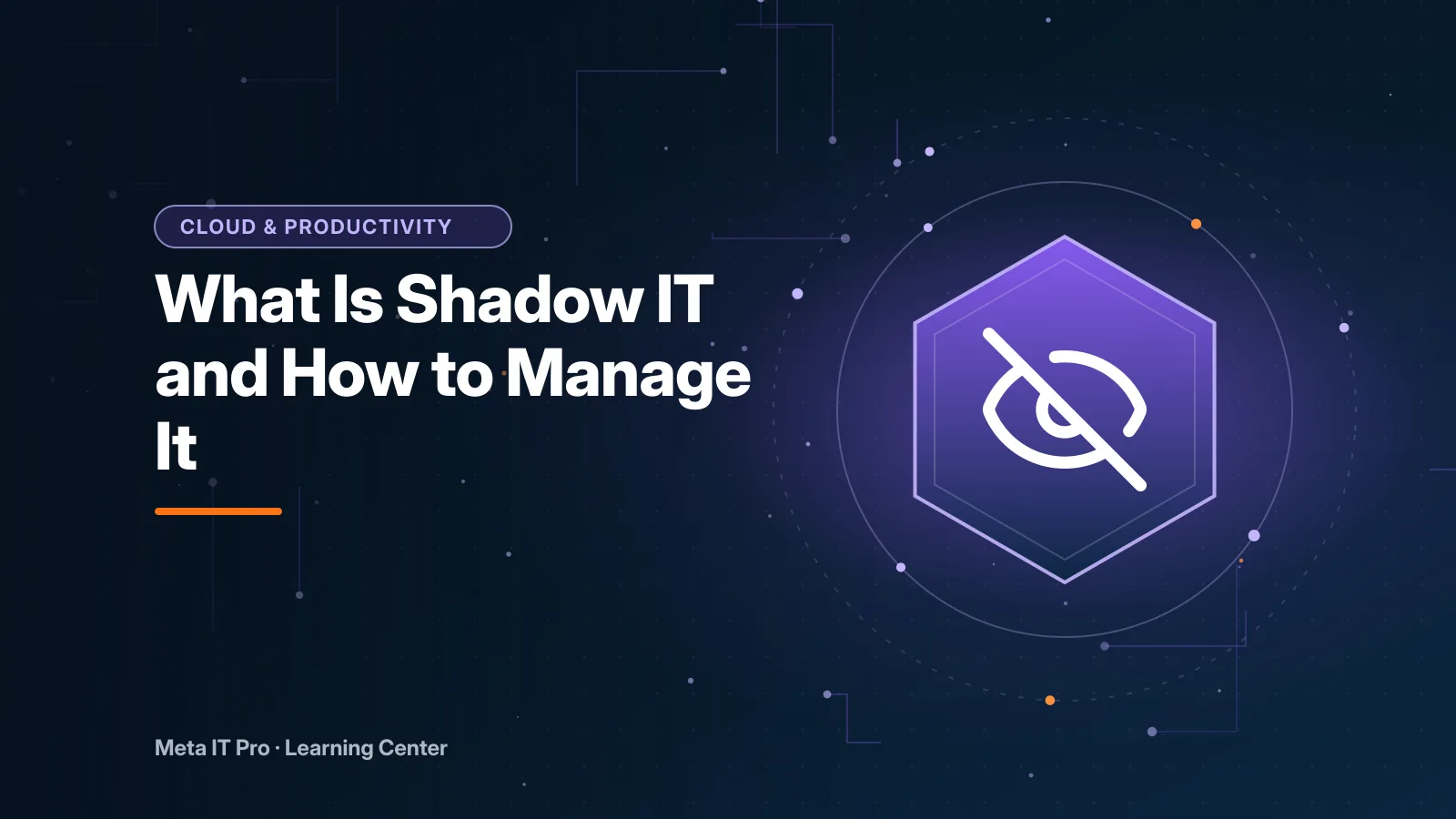 What Is Shadow IT and How to Manage It — Cloud & Collaboration illustration from Meta IT Pro