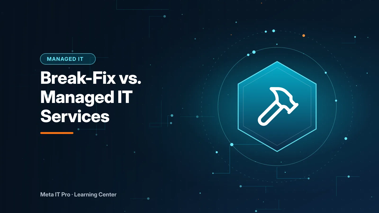 Break-Fix vs. Managed IT Services — Managed IT illustration from Meta IT Pro