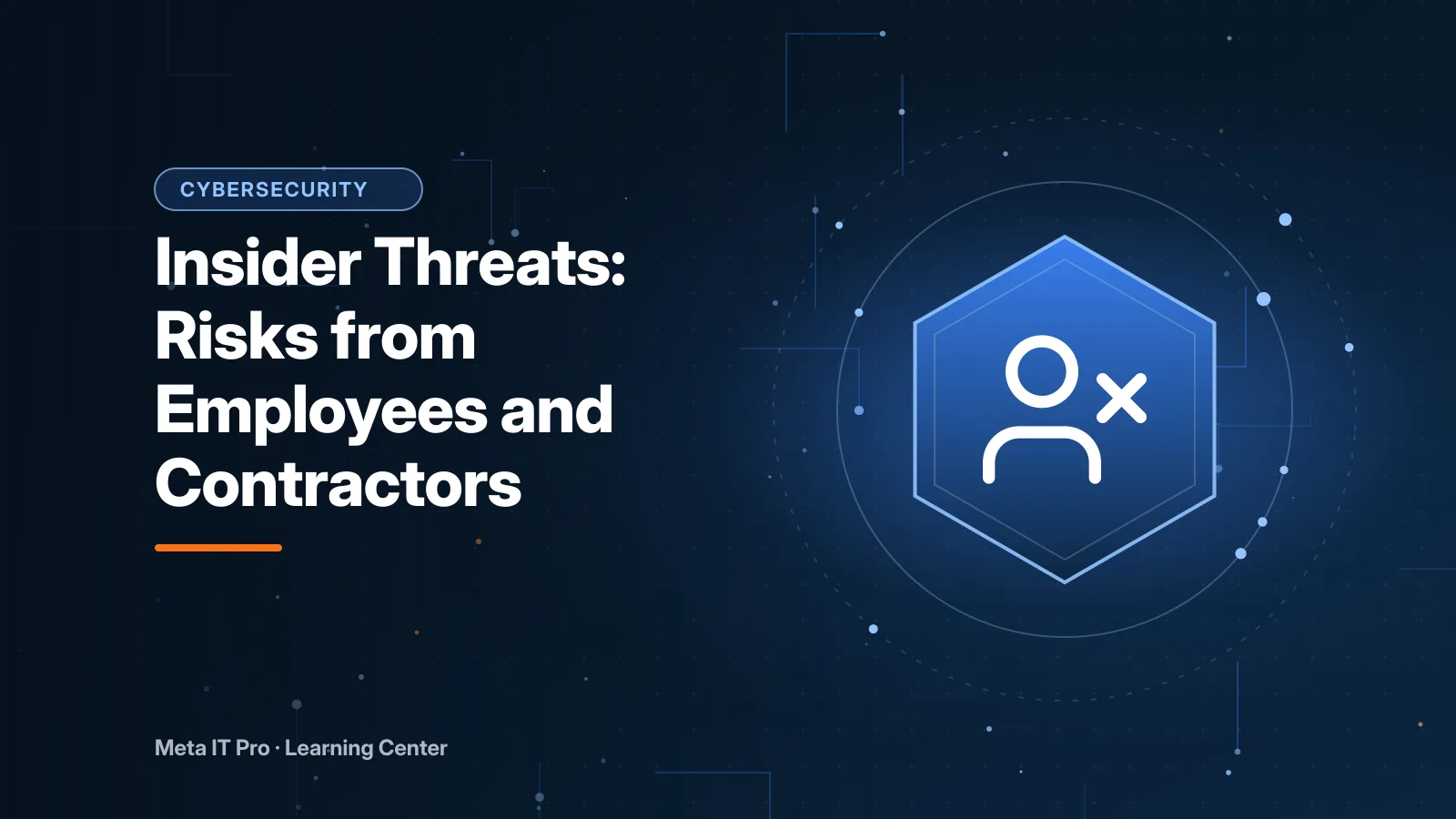 Insider Threats: Risks from Employees and Contractors — Cybersecurity illustration from Meta IT Pro
